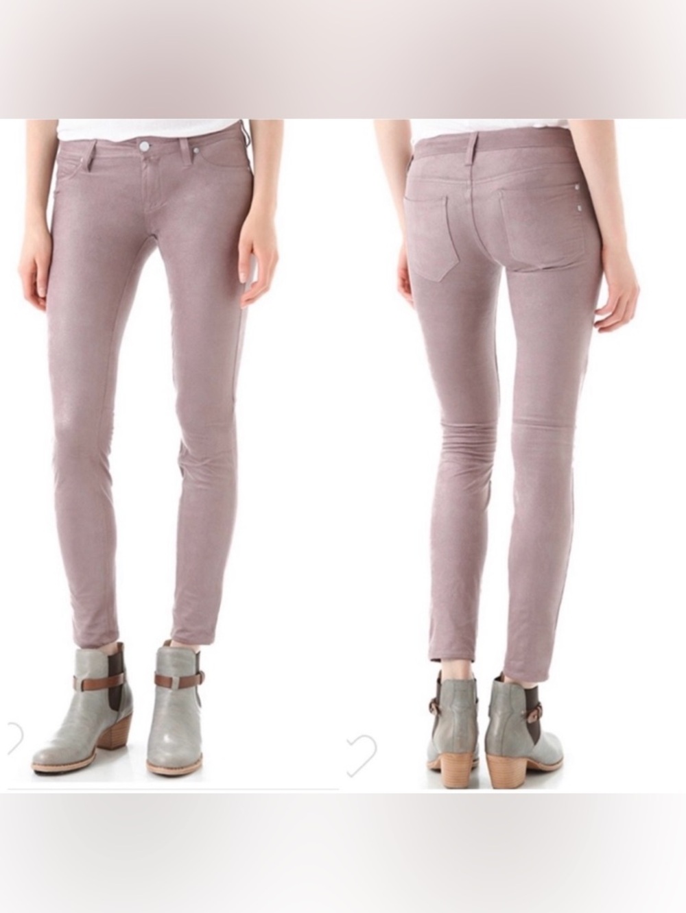 Genetic Denim Shane Cigarette Faux Suede Jeans